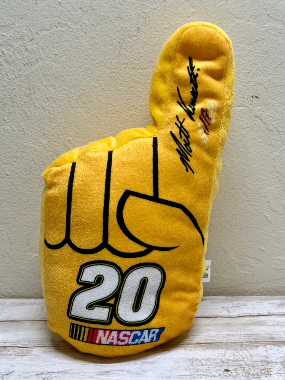 Nascar Matt Kenseth Yellow #20 Fan Finger